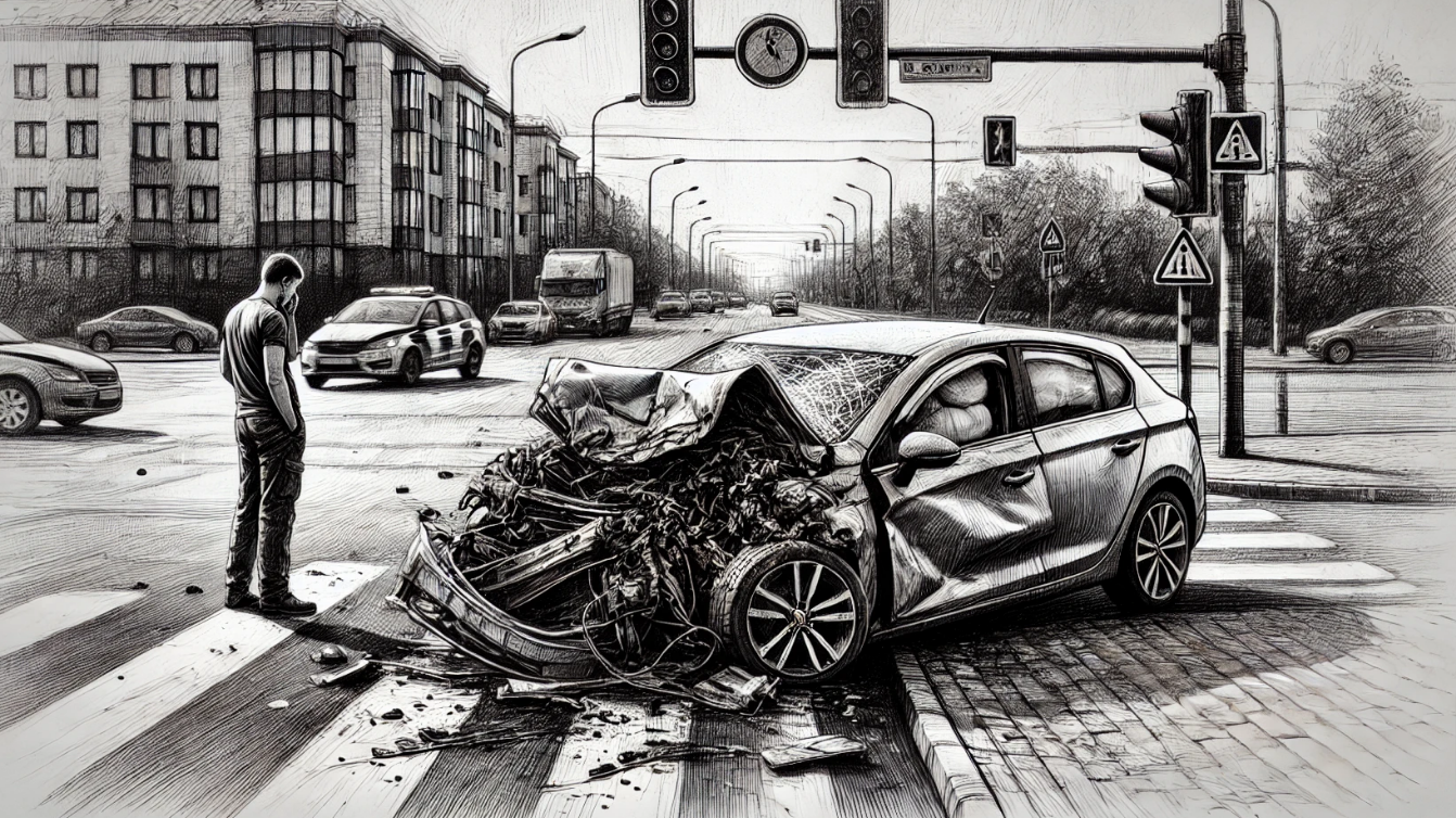 The accident occurred at an intersection when the driver was traveling at 50 mph. As they approached, another vehicle coming from the opposite direction made a sudden left turn in front of them. With no time to react, the driver collided head-on with the turning vehicle. The impact was severe, causing their car to be totaled, with airbags deploying on impact.